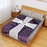 Blanket for Son Gifts, “There Shall Not Be Any Sickness Among You”, From Parents, Birthday, Graduation, Christmas, Inspirational