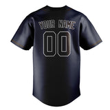 Custom Navy & Brown Colors Design Sports Baseball Jersey