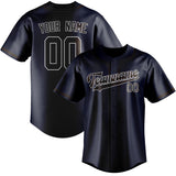 Custom Navy & Brown Colors Design Sports Baseball Jersey