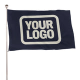 Custom Navy Cream Flag