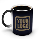 Custom Navy Light Khaki Magic Mug