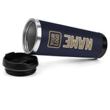 Custom Navy Light Khaki Stainless Steel Water Cup