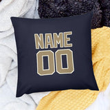Custom Navy Light Khaki Pillowcase