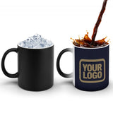 Custom Navy Light Khaki Magic Mug
