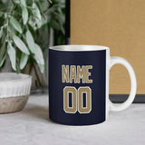 Custom Navy Light Khaki Mug
