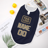 Custom Navy Light Khaki Pet Vest