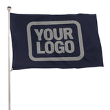 Custom Navy Gray Flag