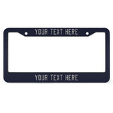 Custom Navy Gray License Plate Frame