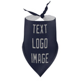 Custom Navy Gray Pet Scarf