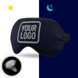 Custom Navy Gray Sleep Mask