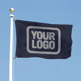 Custom Navy Gray Flag