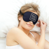 Custom Navy Gray Sleep Mask