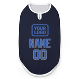 Custom Navy Sky Blue Pet Vest