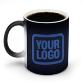 Custom Navy Sky Blue Magic Mug