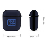 Custom Navy Sky Blue AirPods Case