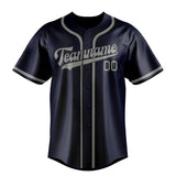 Custom Navy & Gray Colors Design Sports Baseball Jersey