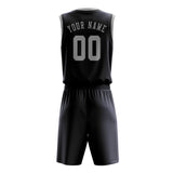 Custom Navy Gray Basketball Set