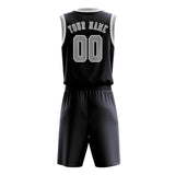 Custom Navy Gray Basketball Set