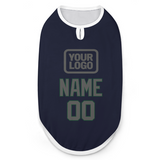Custom Navy Dark Grey Pet Vest