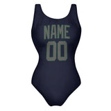 Custom Navy Dark Grey Swimsuit