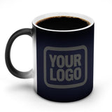Custom Navy Dark Grey Magic Mug