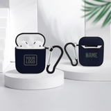 Custom Navy Dark Grey AirPods Case