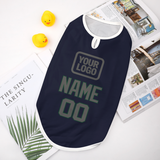 Custom Navy Dark Grey Pet Vest