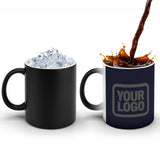 Custom Navy Dark Grey Magic Mug