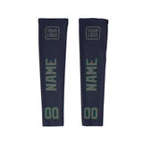 Custom Navy Dark Grey Arm Sleeve