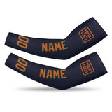 Custom Navy Orange Arm Sleeve