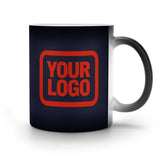 Custom Navy Orange Red Magic Mug