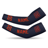 Custom Navy Orange Red Arm Sleeve