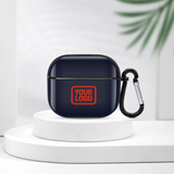 Custom Navy Orange Red AirPods Case (3rd Generation)