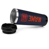 Custom Navy Orange Red Stainless Steel Water Cup