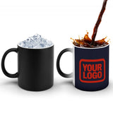Custom Navy Orange Red Magic Mug