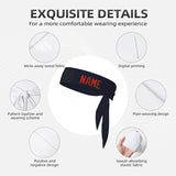 Custom Navy Orange Red Headband