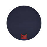 Custom Navy Orange Red Round Table Cloth