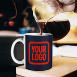 Custom Navy Orange Red Mug