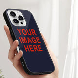 Custom Navy Orange Red Phone Case