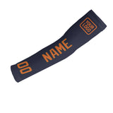 Custom Navy Orange Arm Sleeve