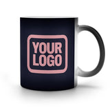 Custom Navy Light Pink Magic Mug