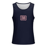 Custom Navy Light Pink Men's Tank Top