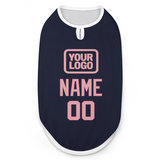 Custom Navy Light Pink Pet Vest