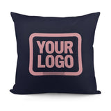 Custom Navy Light Pink Pillowcase