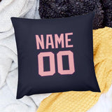 Custom Navy Light Pink Pillowcase
