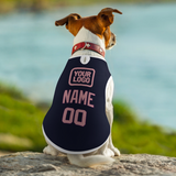 Custom Navy Light Pink Pet Vest