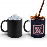 Custom Navy Light Pink Magic Mug