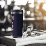 Custom Navy Light Pink Stainless Steel Water Cup
