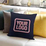 Custom Navy Light Pink Pillowcase