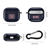 Custom Navy Light Pink AirPods Case (3rd Generation)